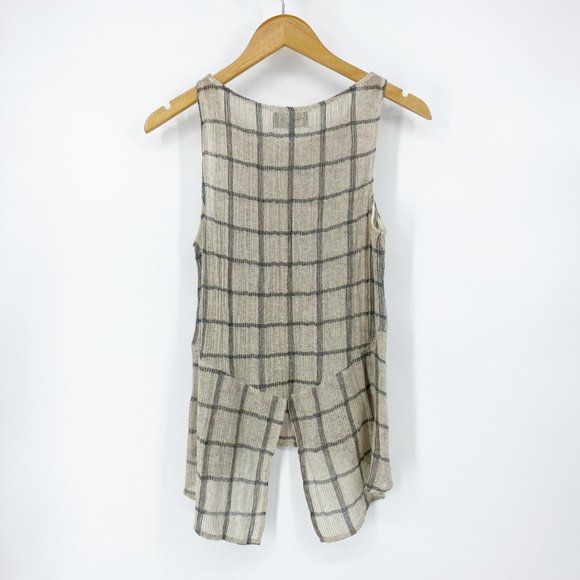 Michael Stars Split Back Knit Tank Medium - Picture 2 of 5